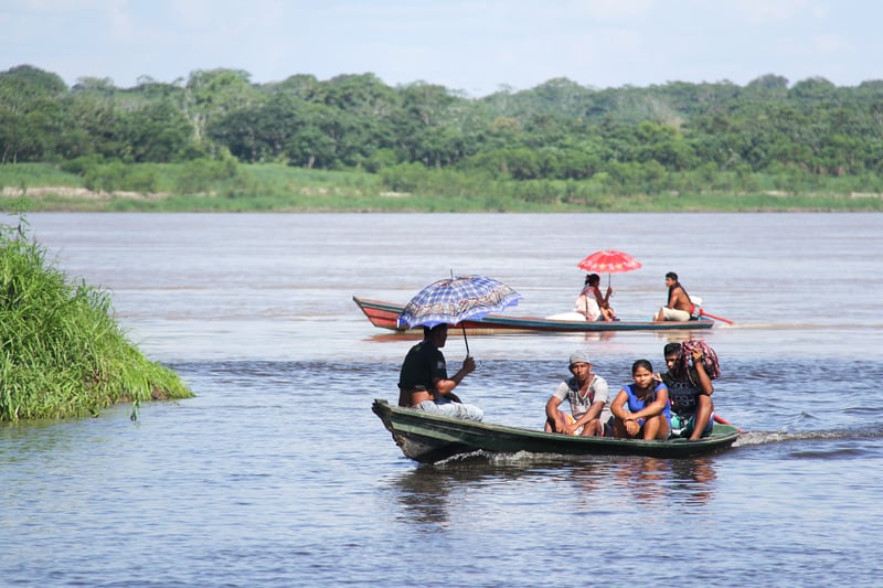 pescadores en el Amazonas 